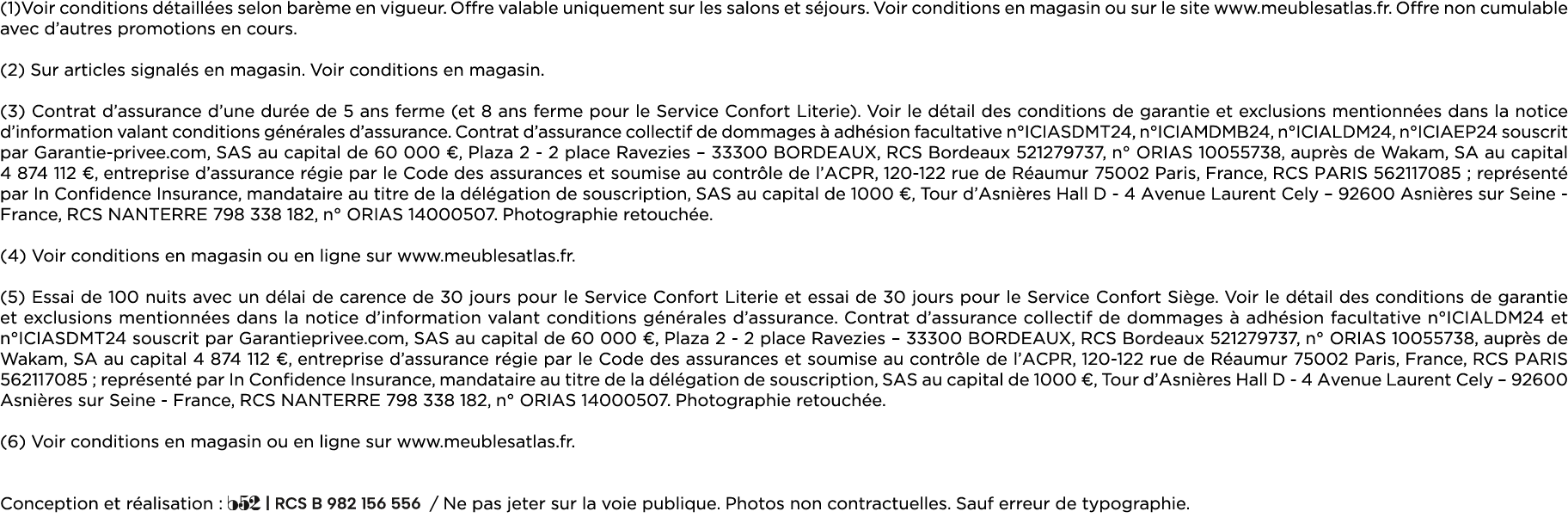 (1)Voir conditions d taill es selon bar me en vigueur. Offre valable uniquement sur les salons et s jours. Voir condi...