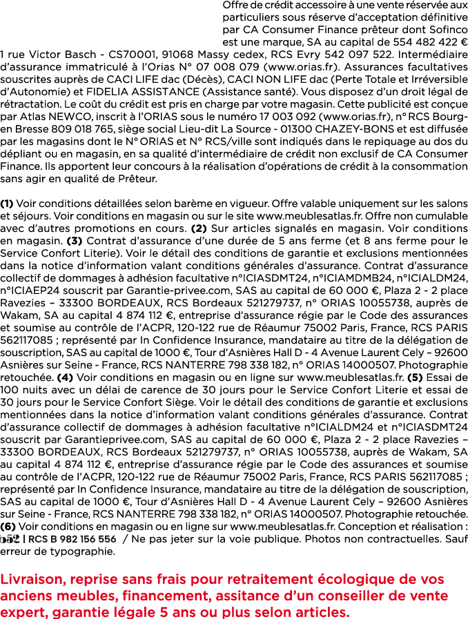 Offre de cr dit accessoire  une vente r serv e aux particuliers sous r serve d’acceptation d finitive par CA Consume...