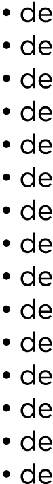 • de • de • de • de • de • de • de • de • de • de • de • de • de • de • de